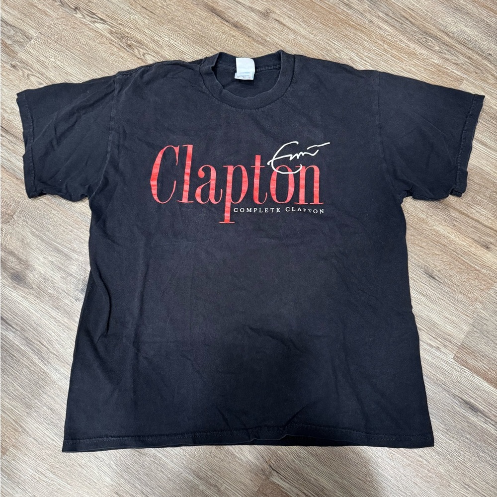 Eric Clapton Signature Complete Clapton Promo Black T Shirt Mens Large L